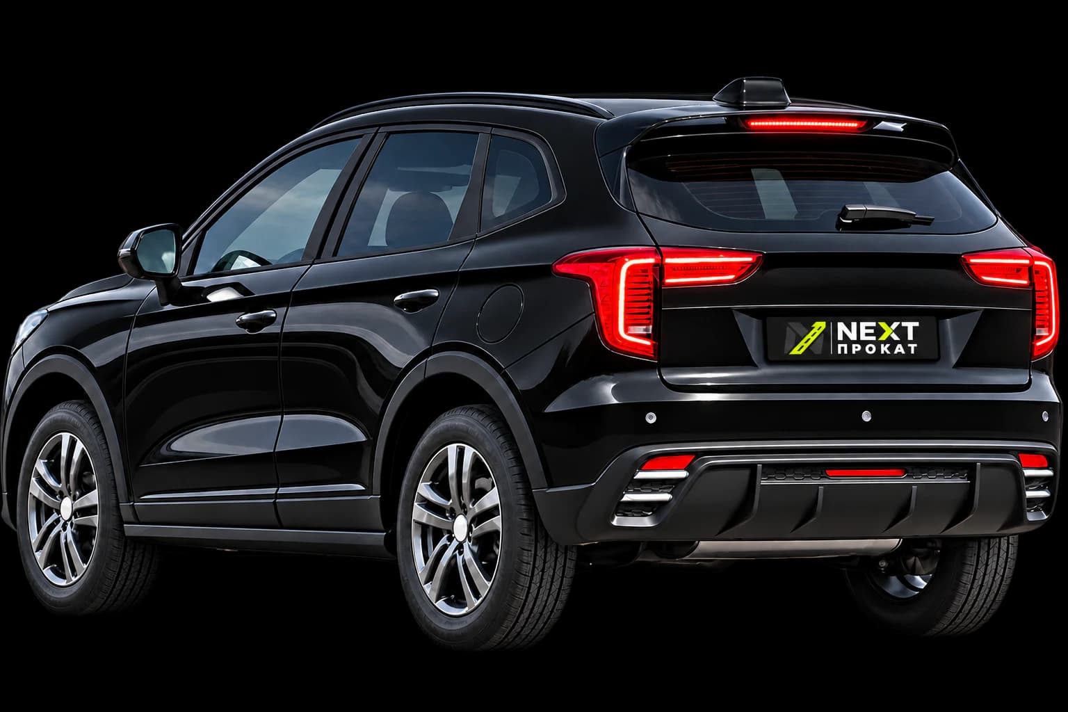 Чёрный Haval Jolion NEXT ПРОКАТ — вид сзади
